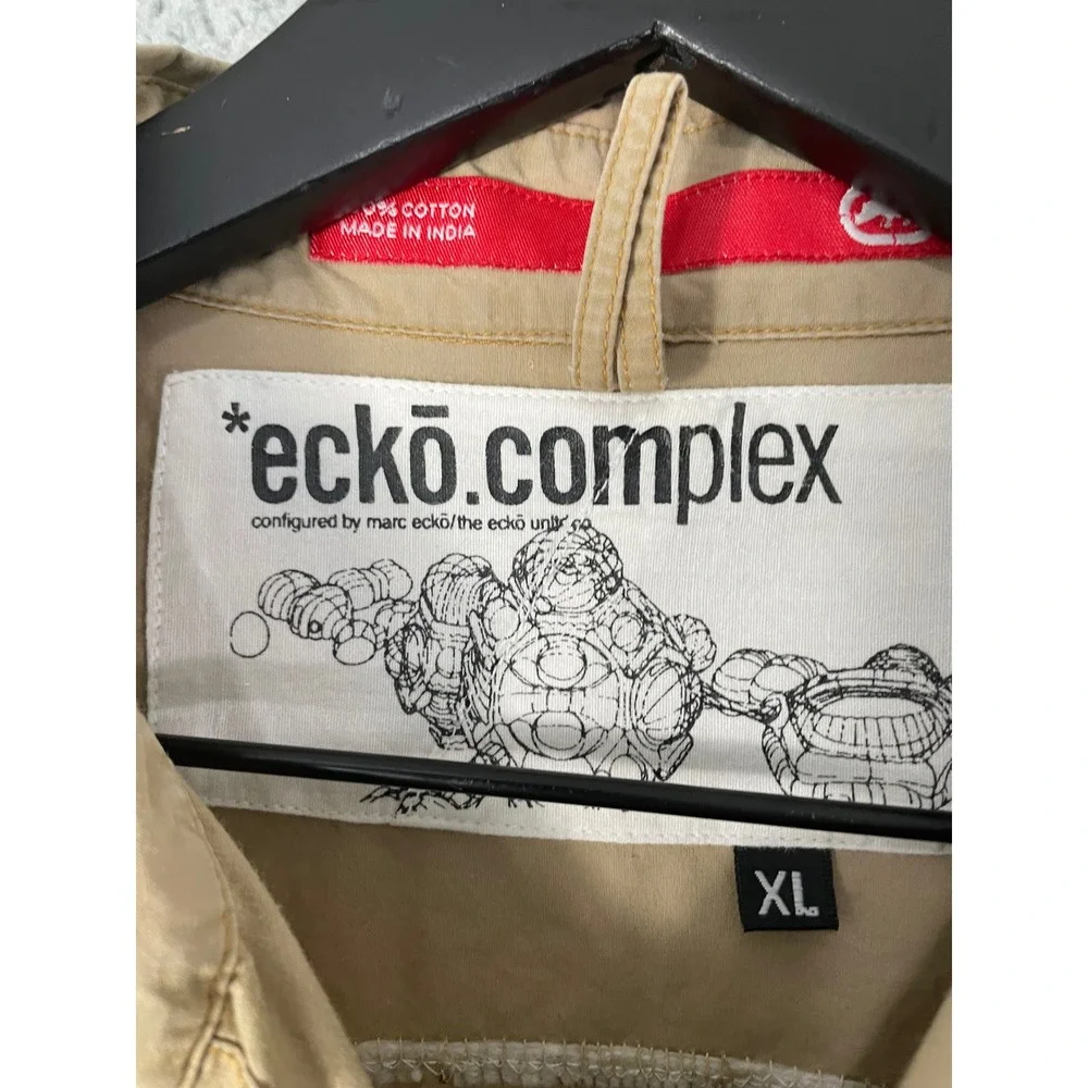 Vintage Ecko Unltd Ecko Heads Patch Shirt Mens XL‎ Short Sleeve Button Up